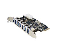Exsys - Tarjeta PCIe USB 3.0 con 7 puertos (6 EXT, 1 puerto interno)
