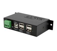EXSYS EX-1163HMS - Hub USB 2.0 (metal, 4 puertos)