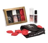 EXTASE Sensual Cofre Íntimo Para Ella - Kit De Fantasías Con Gel Estimulante Y Banda Antifaz