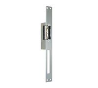 EXTEL 90301.4 Abrepuertas eléctrico con función memoria larga (25 cm), gris | Memoria mecánica, reversible izquierda/derecha, 8-12 V AC/DC, 500 mA, palanca manual, pestillo ajustable y placa de aluminio.