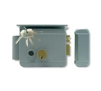 Extel - Cerradura eléctrica - WE 5001/2 BIS, para apertura izquierda o derecha, protegida por una visera. Fabricado en acero grueso, lacado. con memoria de llamadas - 150011, gris