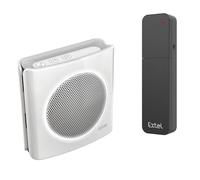 EXTEL DiBi More, extensión de timbre inalámbrica universal, alcance de hasta 200 m, ampliable, información cuando la batería está baja, modo silencioso, tono de llamada personalizable, 6 tonos de llamada