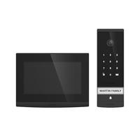 Extel Videoportero WiFi 3K, Pantalla Táctil, Teclado, App y Código QR | 2 hilos hasta 100 m, pantalla táctil 7", WiFi 2,4/5 GHz, cámara 105°, visión nocturna, memoria interna, doble control e IP44.