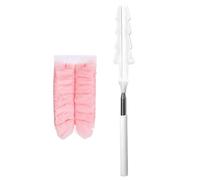 Extendable Cleaning Duster - 112x5x5 cm Stainless Steel PP Rubber Non Woven Design, Telescopic Brush Mop Tool | Heavy Duty Cleaner Ideal Ceiling Floor Car Keyboard Dorm Barber Pet Use