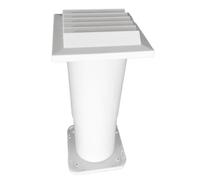 Extendable Plastic Metal Ventilation Systems Double Direction Air Exchange Dustproof Meshing Rainproof Ventilators For Home Use Expandable Wall Ventilators