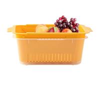 Extendable Sink Drain Basket - 28.4x24x11.5cm Double-Layer Sink Strainer Baskets | Hanging Extendable Drain Baskets | Household Kitchen Sinks StrainerBasket | Colander for Kitchen