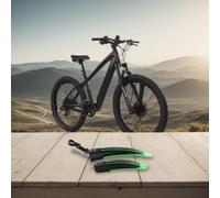 Extended Road Bike Mudguard Set 54cm PP Material(Green) | High-grade PP plastic, resists sun deformation, maintains shape long-term, outdoor performance