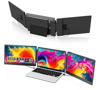Extender, 14" FHD Laptop Monitor Erweiterung, 1080P Triple Monitor, HDMI/USB-A/Type-C Plug & Play Screen Extender für Win/Mac/Chrome