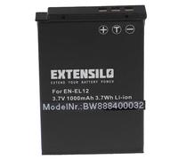 EXTENSILO 1x Batería Compatible con Nikon CoolPix S610, S620, S630, S6100, S6150, S6200 cámara Digital, DSLR (1000 mAh, 3,7 V, Li-Ion)