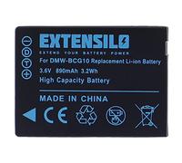 EXTENSILO 1x Batería Compatible con Panasonic Lumix DMC-3D1, DMC-TZ10, DMC-TZ18, DMC-TZ20 cámara Digital, DSLR (890 mAh, 3,6 V, Li-Ion)