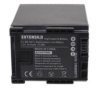 EXTENSILO 1x batería reemplaza Canon BP-827, BP-820, BP-828, 2740B002 para cámara de vídeo (2670 mAh, 7,2 V, Li-Ion)