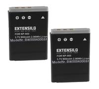 EXTENSILO 2X Batería Compatible con BenQ DC E43, DC E53, DC E720 cámara Digital, DSLR (800 mAh, 3,7 V, Li-Ion)