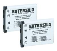EXTENSILO 2X Batería Compatible con Casio Exilim EX-Z330, EX-Z28, EX-Z270, EX-Z280 cámara Digital, DSLR (700 mAh, 3,7 V, Li-Ion)