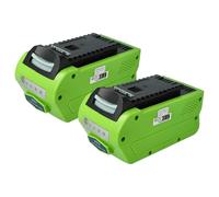 EXTENSILO 2X Batería Compatible con Greenworks GDC40K2, G-MAX 40V, GDC40, GD40TCSK4, GD40TCSK2, MO40L02, GDC40K4 cortacésped 5 Ah, 40V Li-Ion