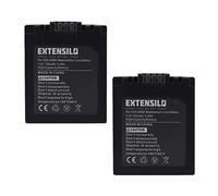 EXTENSILO 2X batería Compatible con Panasonic Lumix DMC-FZ18, DMC-FZ30, DMC-FZ28, DMC-FZ38, DMC-FZ35 cámara (750 mAh, 7,2 V, Li-Ion)