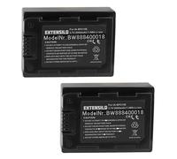 EXTENSILO 2X batería Compatible con Samsung HMX-H200BP, HMX-H200, HMX-H203, HMX-H203BN, HMX-F80, HMX-F50 cámara (2000 mAh, 3,7 V, Li-Ion)