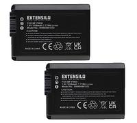 EXTENSILO 2X batería Compatible con Sony Alpha 6100, 6300, 6400, 5100, 7, 6000, 7R, 5000, 6500, 3000, 7 II cámara (1050 mAh, 7,4 V, Li-Ion)