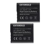 EXTENSILO 2X Batería Compatible con Sony Cyber-Shot DSC-HX5, DSC-HX5B, DSC-HX5V cámara Digital, DSLR (1020 mAh, 3,6 V, Li-Ion)