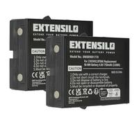 EXTENSILO 2X batería reemplaza Danfoss BT06K | 2303692 para mando a distancia industrial (750 mAh, 4,8 V, NiMH)