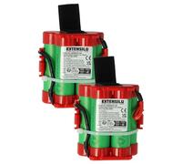 EXTENSILO 2X Batería reemplaza Gardena 574 47 68-03, 586 57 62-03, 586 57 62-01 para Robot cortacésped cortacésped 3000mAh 18V Li-Ion