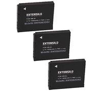 EXTENSILO 3X batería Compatible con Canon PowerShot SX240 HS, SX240HS, SX260 HS, SX280 HS, SX270 HS, SX260HS cámara (1000 mAh, 3,7 V, Li-Ion)
