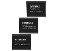 EXTENSILO 3X batería Compatible con OM System Tough TG-7 cámara (1050 mAh, 3,7 V, Li-Ion)