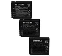 EXTENSILO 3X batería reemplaza Ricoh DB-60 para cámara (1250 mAh, 3,7 V, Li-Ion)
