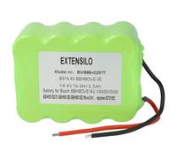 EXTENSILO Batería Compatible con Bosch Move BBHMOVE1AU/03, BBHMOVE1/03, BBHMOVE1/01, 2in1 14.4V, 2in1 aspiradora (3500 mAh, 14,4 V, NiMH)