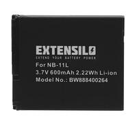 EXTENSILO Batería Compatible con Canon IXUS 165, 155, 275 HS, 160, 320 HS, 245 HS, 240 HS, 265, 170, 157 cámara (600 mAh, 3,7 V, Li-Ion)