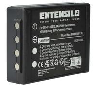 EXTENSILO Batería Compatible con HBC Radiomatic Eco Mando a Distancia Industrial (2500 mAh, 6 V, NiMH) - Negro