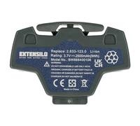 EXTENSILO Batería Compatible con Kärcher 1.633-448.0, 1.633-445.0, 1.633-451.0, 1.633-444.0 Robot Limpieza Gris (2500 mAh, 3,7 V, Li-Ion)