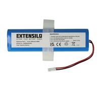 EXTENSILO Batería Compatible con Medion MD19510, MD19511 Robot Limpieza (3400 mAh, 14,4 V, Li-Ion)
