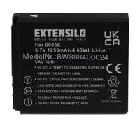 EXTENSILO Batería Compatible con Panasonic Lumix DMC-FX3, DMC-FX8, DMC-FX9, DMC-FX50 cámara Digital, DSLR (1250 mAh, 3,7 V, Li-Ion)
