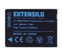 EXTENSILO Batería Compatible con Panasonic Lumix DMC-TZ7, DMC-TZ6, DMC-TZ31, DMC-TZ36, DMC-TZ8, DMC-TZ30 cámara (890 mAh, 3,6 V, Li-Ion)