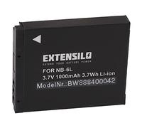 EXTENSILO Batería Recargable Compatible con Canon PowerShot SX520 HS, SX510 HS, SX510H, SX500 IS cámara Digital, DSLR (1000 mAh, 3,7 V, Li-Ion)