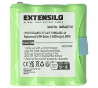 EXTENSILO Batería reemplaza Midland BATT-4R, BATT4R, KEBT-072-A, KEBT072A para Radio (800 mAh, 4,8 V, NiMH)