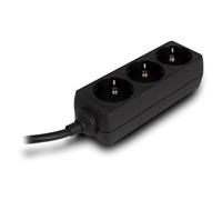 Regleta Ewent 3 Tomas 16A Negro