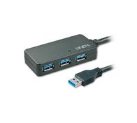 Extensión activa USB 3.0 - Pro - 10m - Hub de 4 puertos - Negro - Conecta hasta 4 dispositivos