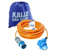 Extensión CEE Kalle Blue Signal de 2,5 mm², ángulo industrial, barco Womo camping, cable de alta calidad con 15 años de garantía 25 metros
