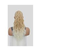 Extensión cola caballo Extensiones de cola caballo con pinza 20 pulgadas, aspecto natural, onduladas, sintéticas, clip en cabello falso rizado Uso diario(27T613)
