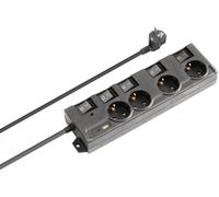 Extensión Cuádruple con Switches Individuales / Puerto USB-C / USB-A (1.3 mts) - NIMO