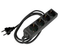 Extensión Cuádruple Negra (15 mts) - VELLEMAN