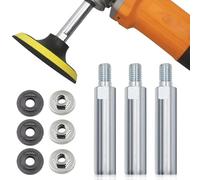 Extensión de amoladora angular, M10, 3 unidades, ángulo Grinder Extension, eje de extensión de rotación, amoladora angular, barra de conexión para máquina pulidora