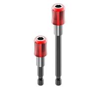 Extensión de Bits Hex Bit Extension Bar Hexagonal Handle Red Three Piece Set Quick Release Self-locking Rod Screwdriver(Color1)