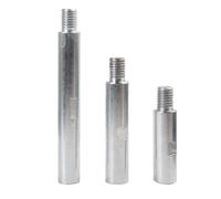 Extensión de Bits M14 Angle Grinder Extension Rod 75/100/140mm Thread Adapter Polishing Pad Grinding Connection Polisher Accessories(1pcs140mm)