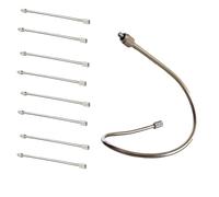 Extensión de boquilla flexible para sistema de riego, paquete de 10, varilla de extensión de boquillas de latón, extensiones de boquilla flexibles, varilla de latón para sistema de riego exterior (4