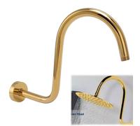 Extensión De Brazo De Ducha En Forma De S, Brazo De Ducha De Cuello De Cisne Dorado Brazo De Ducha De Cuello De Cisne De Acero Inoxidable Manguera De Extensión De Cuello De Ganso