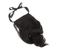 Extensión de Caballo Pinza de Garra, Alta Coleta Rizada Negra | Fibra de Alta Temperatura, Diseño Lazo Cómodo y Seguro, Estilo Natural y Suavizado, para Mujeres