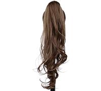 Extensión de cabello de cola de caballo Extensiones de cola de caballo sintéticas y flexibles de 32 pulgadas for mujer, for uso diario Postizo para mujer(M2-30)