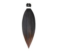 Extensión de cabello de color Peluca africana Resalte Pelucas negras Peluca de trenza degradada sucia Pelo Natural Rizado (N, One Size)